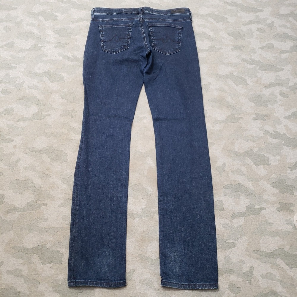 AG Adriano Goldschmied Jeans Womens 28R Blue The Stevie Straight Denim Medium - Picture 8 of 10
